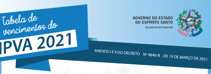 Resumo do IPVA para SEFAZ-ES – Lei 6.999/01 – P1